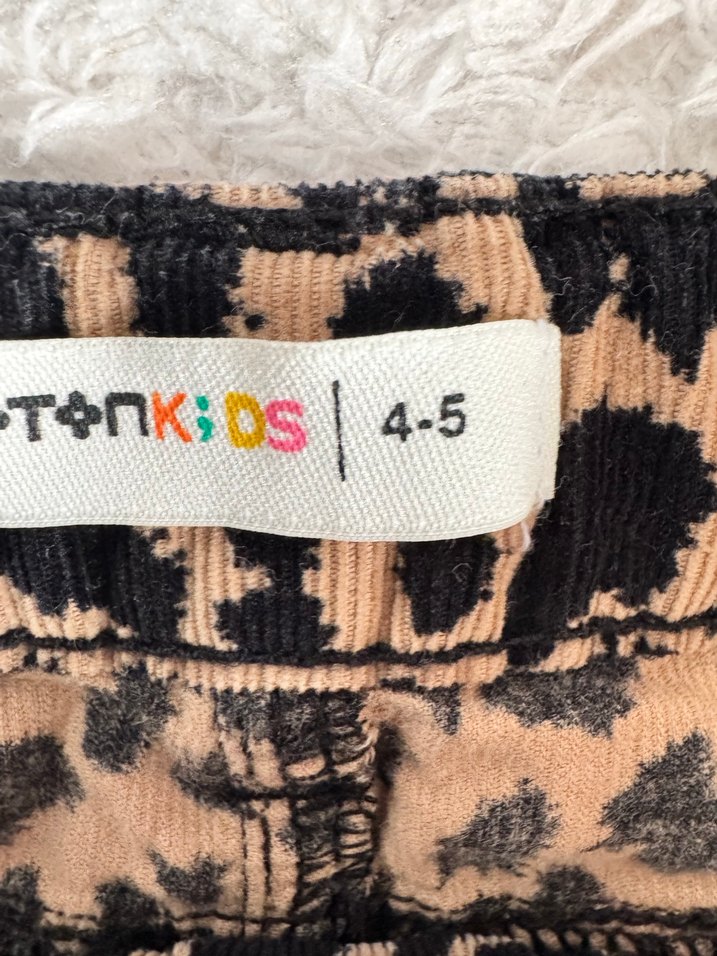 Kahverengi Leopar Desenli Mini Etek - Görsel 2