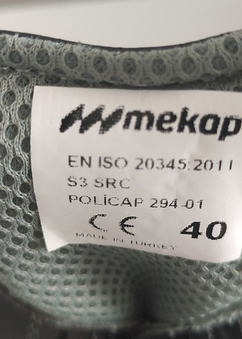 40 Beden siyah Renk Mekap Pro-safety Kalın Taban Çelik Burun Iş Ayakkabısı