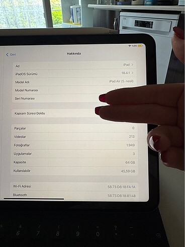 Beden Air5 64 GB Klavyeli Kılıf Ve Kalem