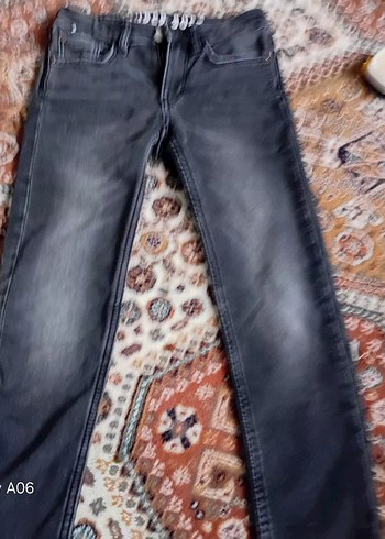 Gri Bağlama Desenli Erkek çocuk Pantolon - Görsel 2