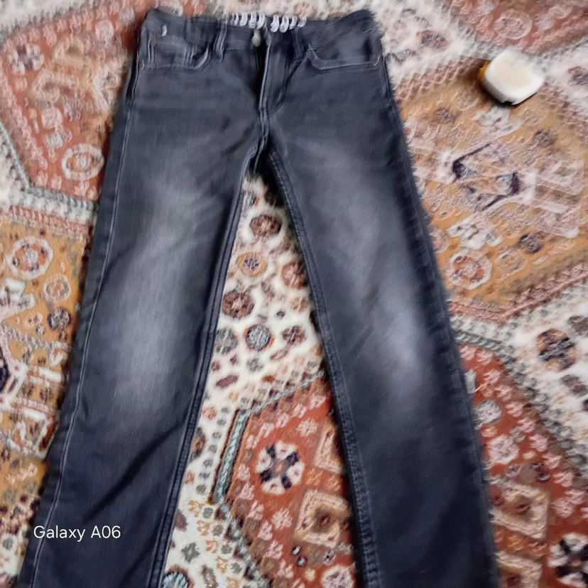 Gri Bağlama Desenli Erkek çocuk Pantolon - Görsel 2