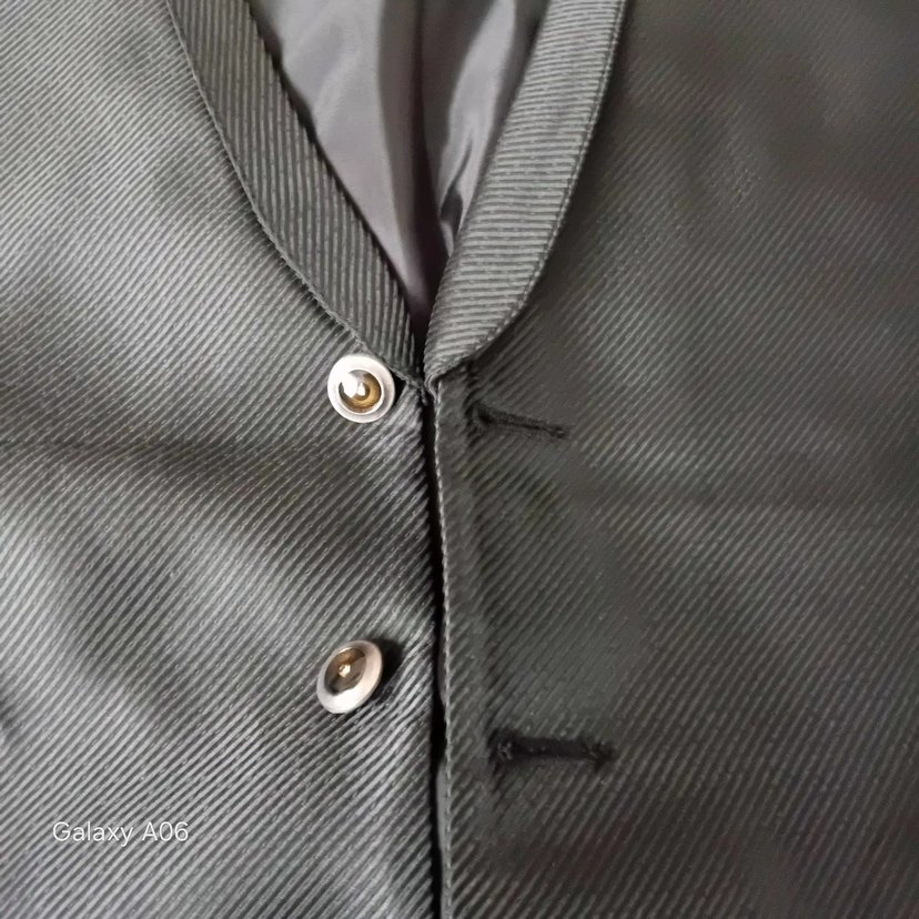 Erkek Siyah Düğmeli Uzun Ceket pantolon yelek takım - Görsel 2