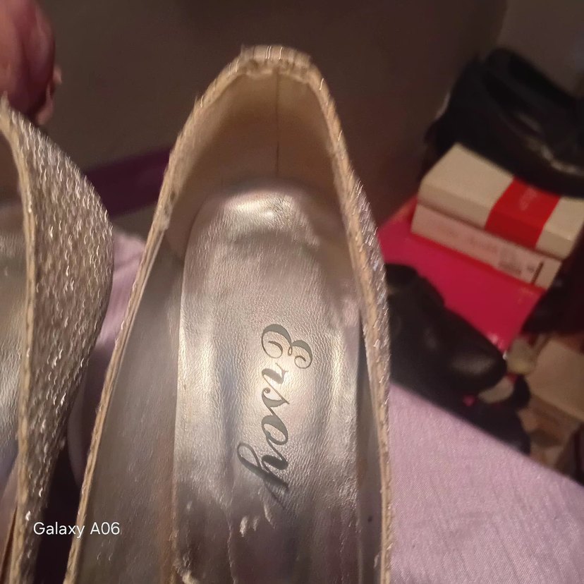 gümüş abiye ayakkabı - Görsel 3