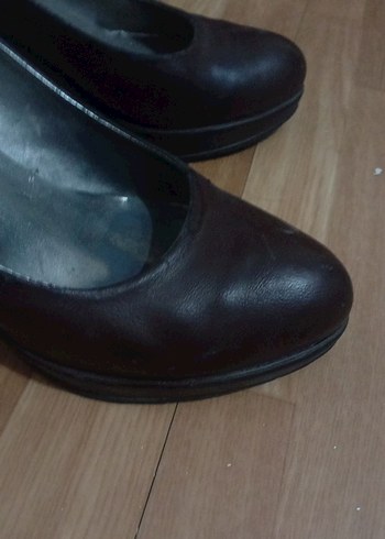 Kahverengi Kadın Klasik Dolgu Topuklu Ayakkabı - Görsel 2