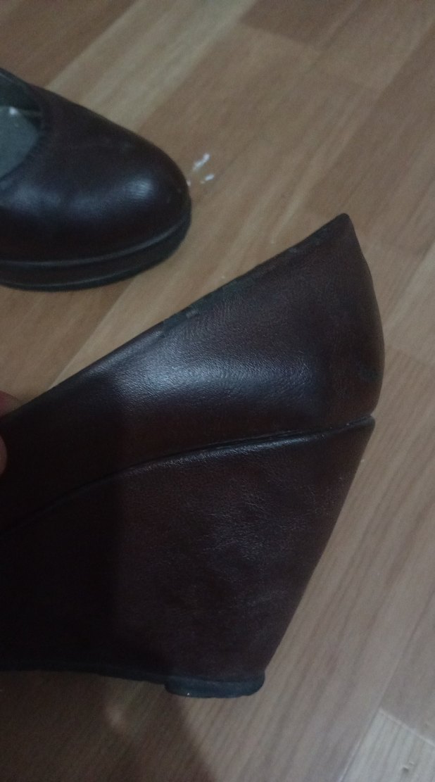 Kahverengi Kadın Klasik Dolgu Topuklu Ayakkabı - Görsel 4