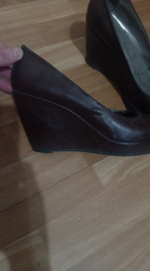 Kahverengi Kadın Klasik Dolgu Topuklu Ayakkabı - Görsel 3