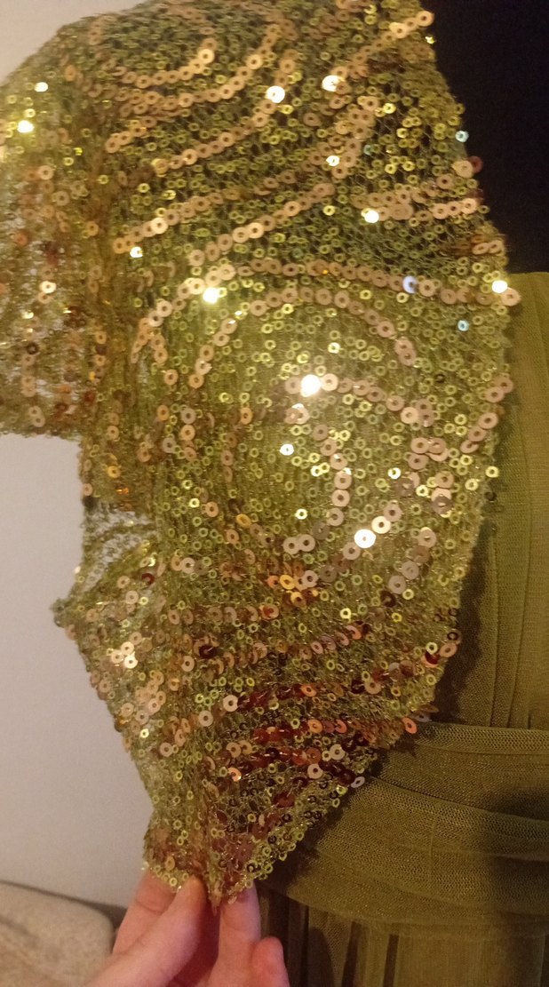 Askılı Drapeli Uzun Kadın Abiye Elbise - Görsel 4