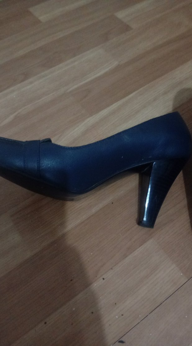 Mavi Tokalı Kadın Klasik Topuklu Ayakkabı - Görsel 2