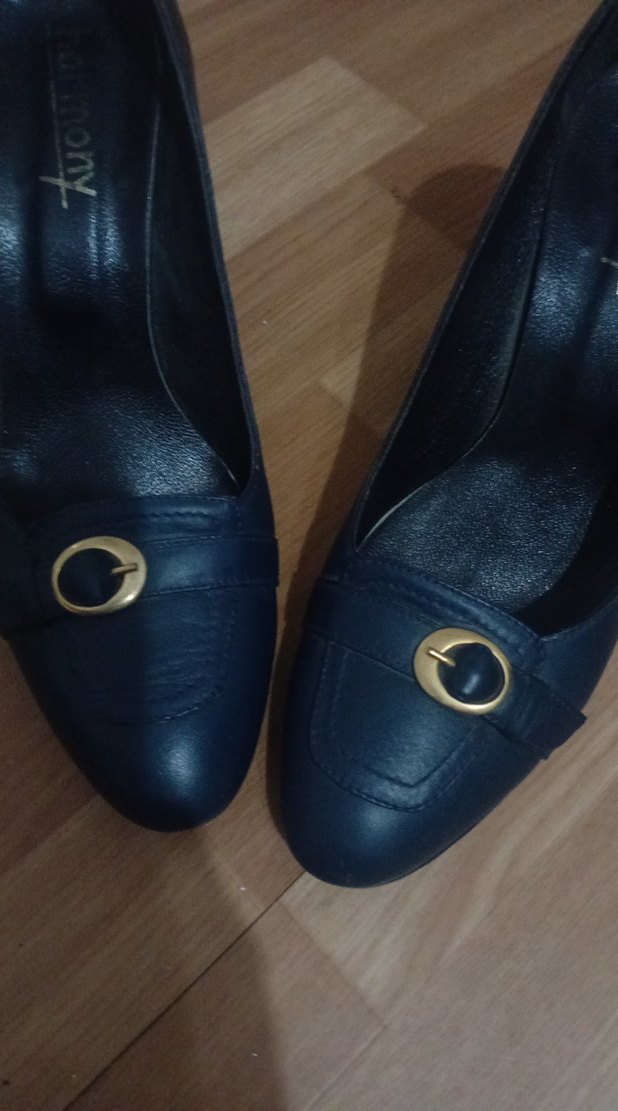 Mavi Tokalı Kadın Klasik Topuklu Ayakkabı - Görsel 5