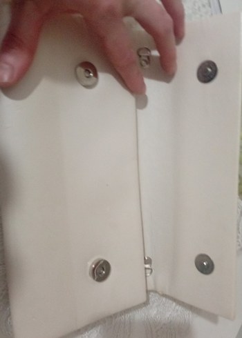 Bej Deri Kadın Portföy Çanta - Görsel 4