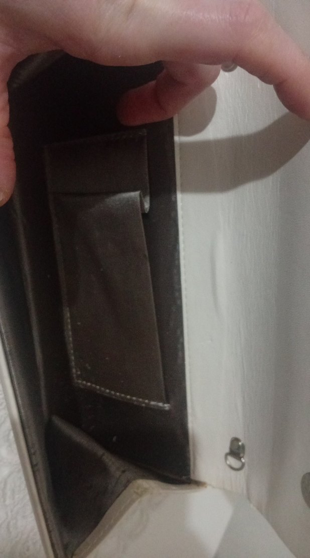 Bej Deri Kadın Portföy Çanta - Görsel 5