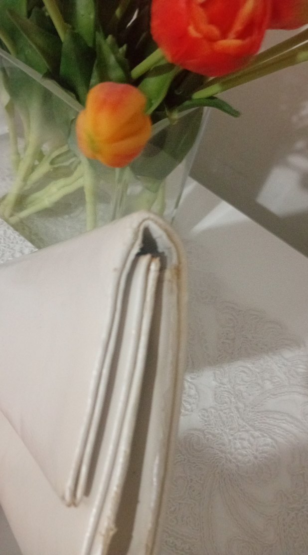 Bej Deri Kadın Portföy Çanta - Görsel 3