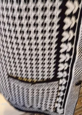 Düğmeli Gri Örgü Kadın yelek - Görsel 2