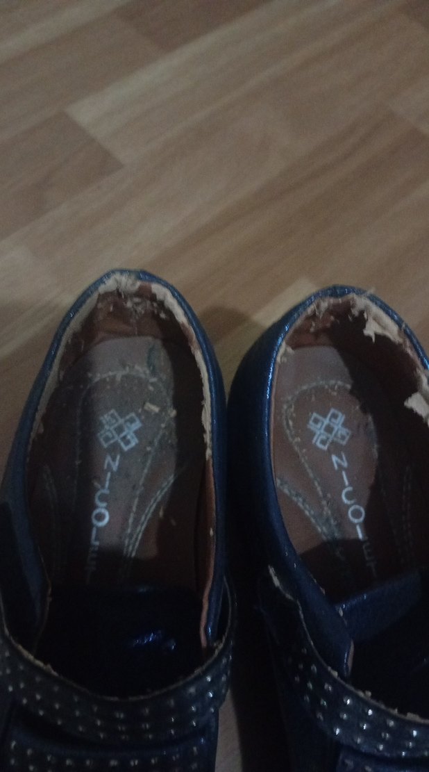 Mavi Parlak Dolgu Topuklu Kadın Spor Ayakkabı - Görsel 2