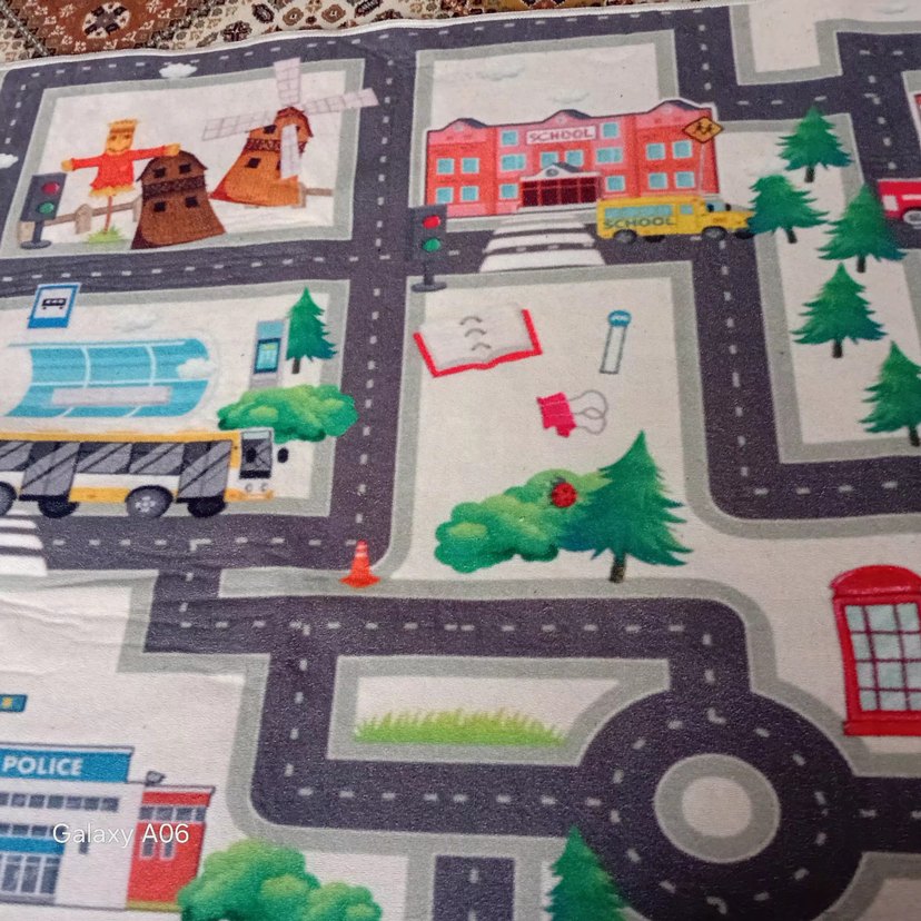 Çocuklar için Çok Renkli Oyun Halısı - Görsel 2