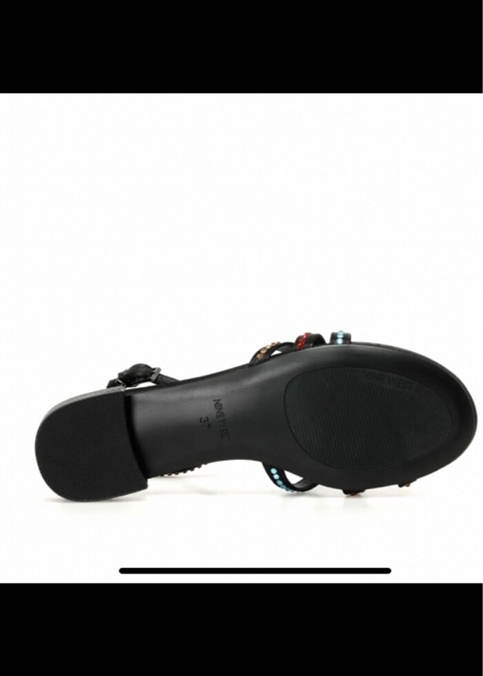 Taşlı sandalet - Görsel 3