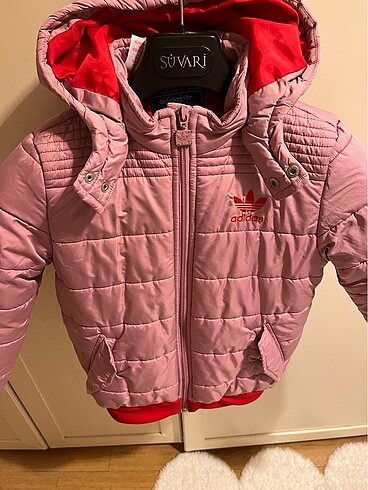 Adidas 7-8 yaş kız çocuk mont