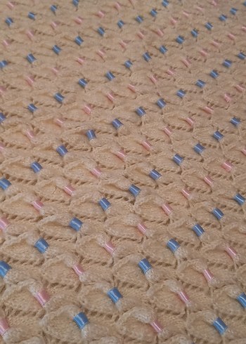 Bej Örgü Çocuk Battaniyesi - Görsel 3