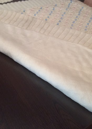 Bej Örgü Çocuk Battaniyesi - Görsel 9