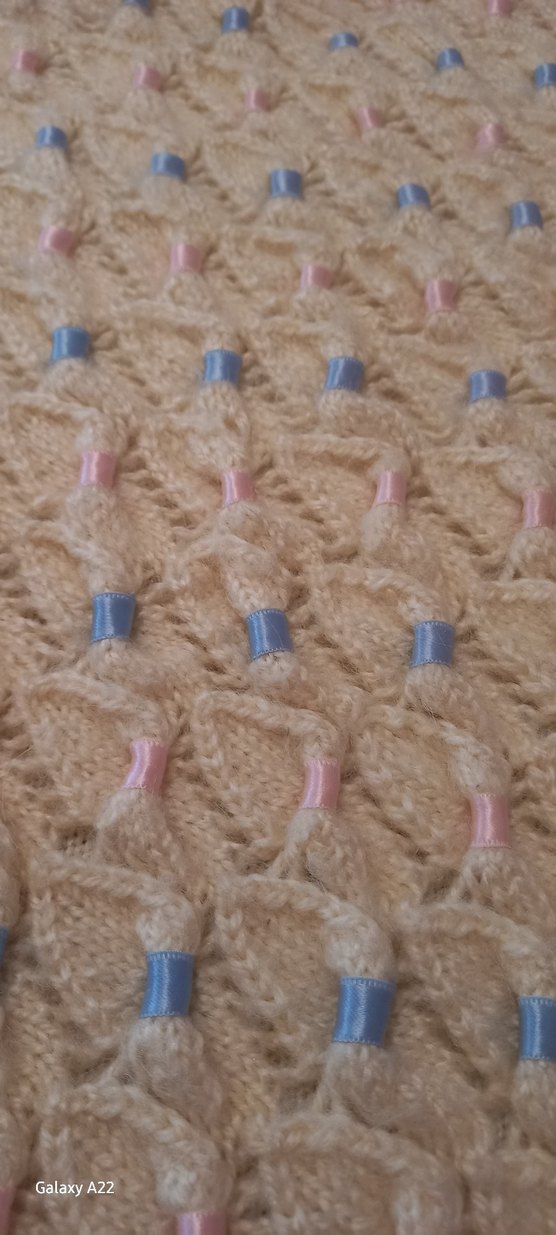 Bej Örgü Çocuk Battaniyesi - Görsel 4