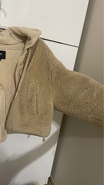 l Beden Pull bear peluş ceket