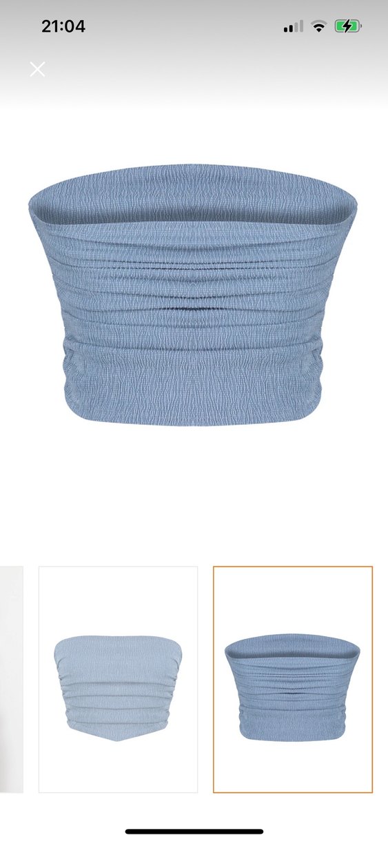 Kadın mavi örme bluz - Görsel 2