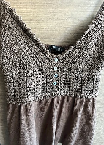 Siyah Örgü V Yakalı Askılı Kadın büstiyer - Görsel 4