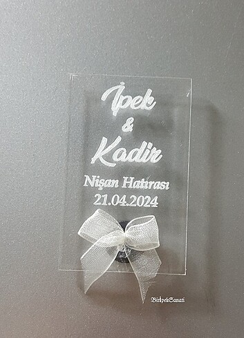 Pleksi Nişan hediyelik magnet - Görsel 6