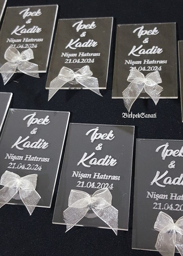 Pleksi Nişan hediyelik magnet - Görsel 2