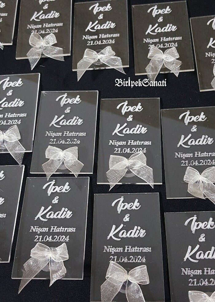Pleksi Nişan hediyelik magnet - Görsel 3