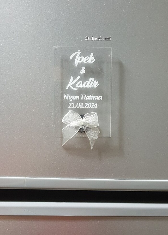 Pleksi Nişan hediyelik magnet - Görsel 5