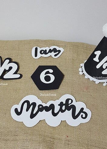 6 months Yarım yaş parti seti - Görsel 5