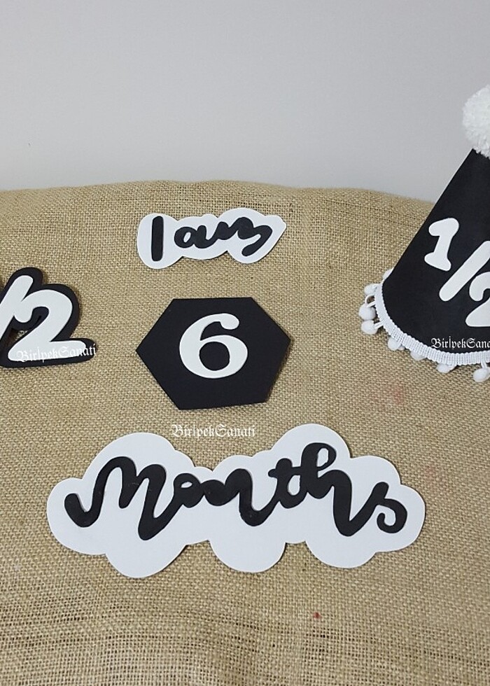 6 months Yarım yaş parti seti - Görsel 2