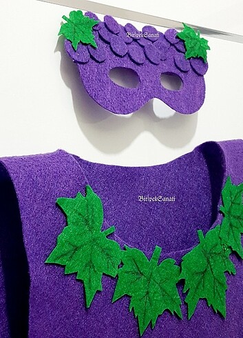 Üzüm kostümü ve maskesi - Görsel 6