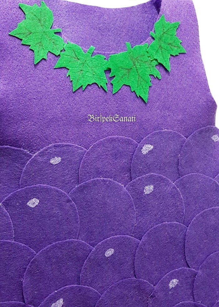 Üzüm kostümü ve maskesi - Görsel 4