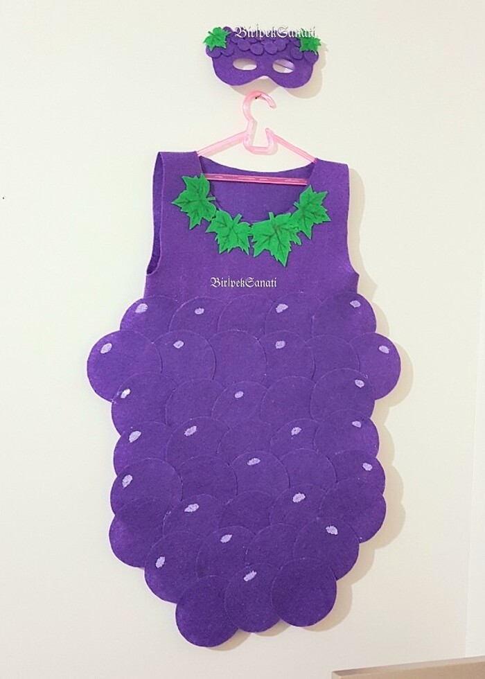 Üzüm kostümü ve maskesi - Görsel 5