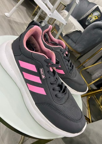39 Beden pembe Renk Pembe Detaylı Gri Kadın Spor Ayakkabı