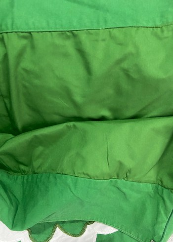 Yeşil Çiçek Desenli Midi Hamile Etek - Görsel 4