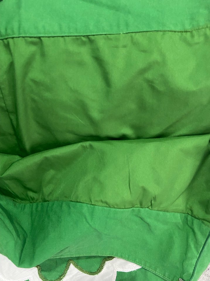 Yeşil Çiçek Desenli Midi Hamile Etek - Görsel 4