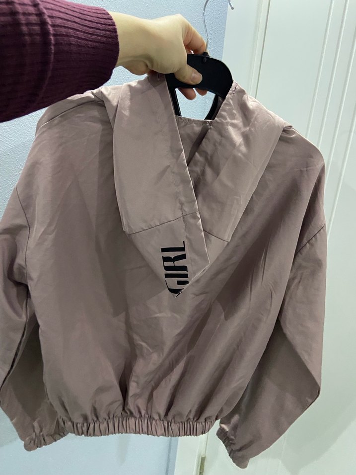 Bej Kapüşonlu Kadın Spor Ceket - Görsel 2