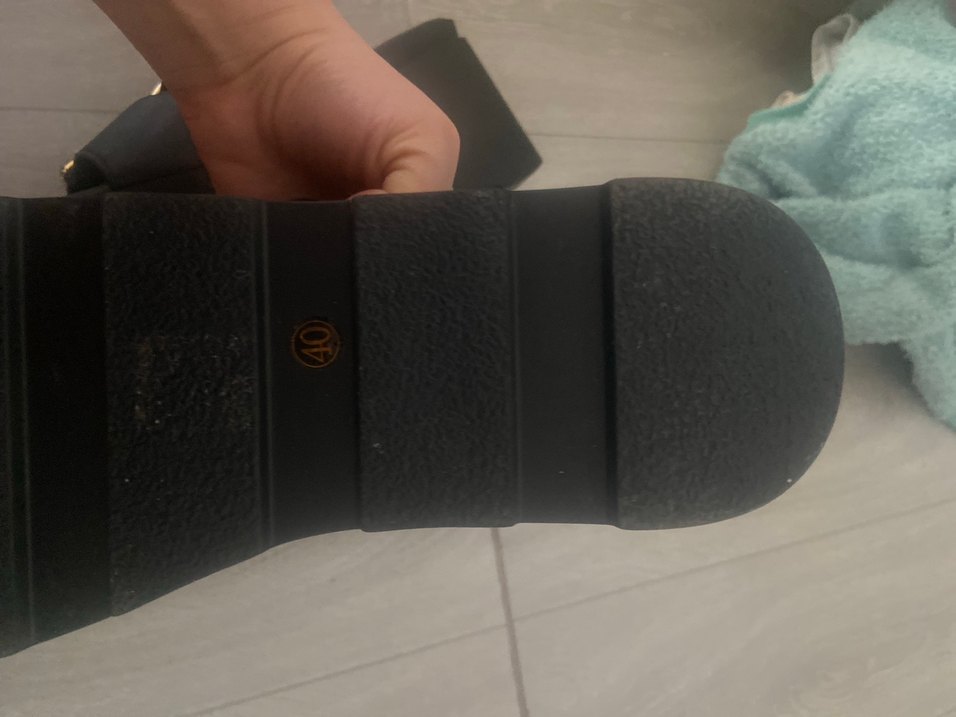 DERIMOD Siyah Kadın Platform Topuklu Sandalet - Görsel 5