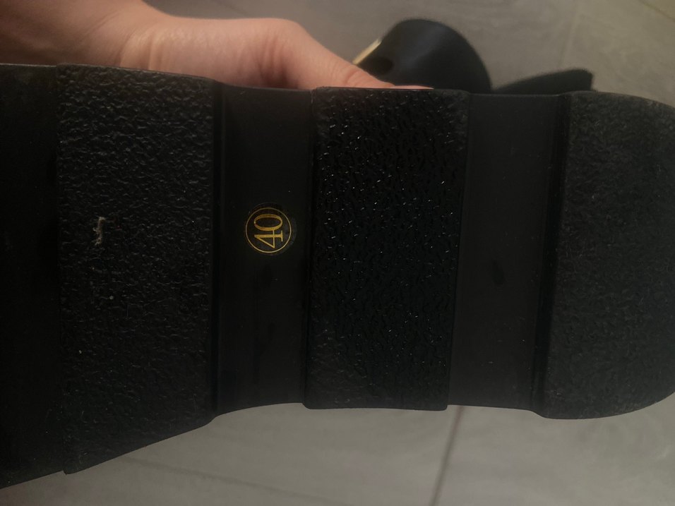 DERIMOD Siyah Kadın Platform Topuklu Sandalet - Görsel 3