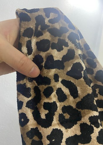 Leopar Desenli Uzun Pilili Kadın Etek - Görsel 9