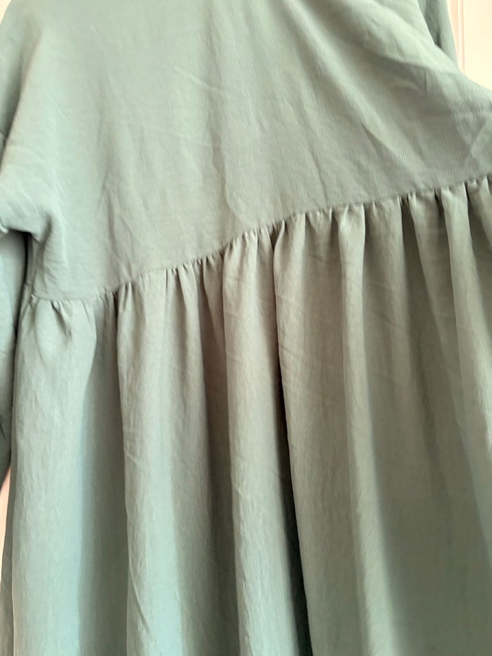 Yeşil Uzun aierobin Elbise - Görsel 4