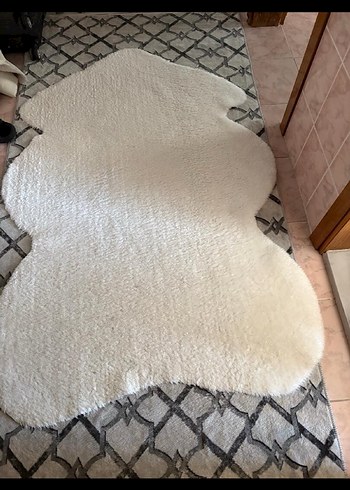 Ikea Bohem Beyaz Düz Halı