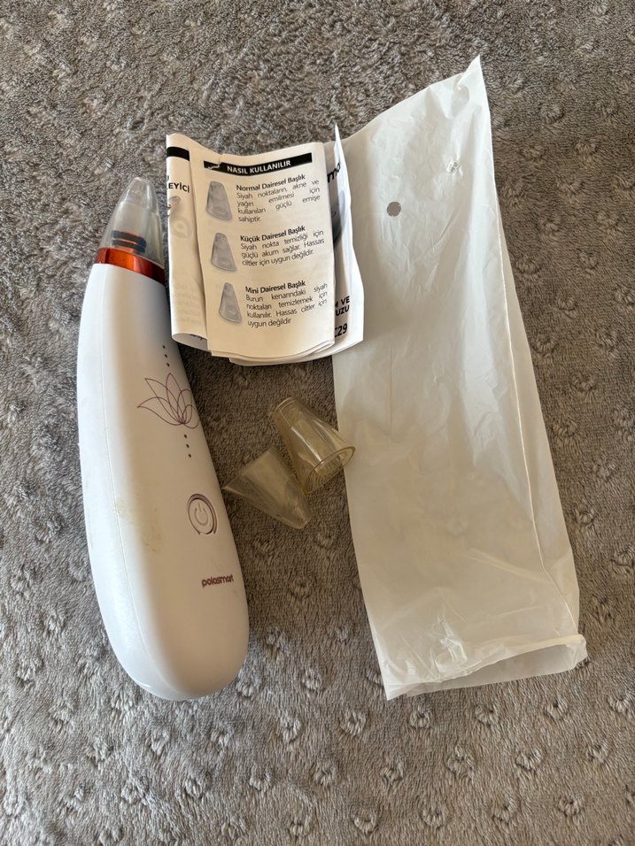 Gri-Beyaz Yüz Temizleme Cihazı - Görsel 4