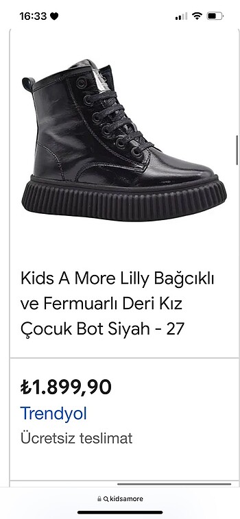 Kids amore coook az giyilmiş çeşit çeşit botlar tane fiyatı 950