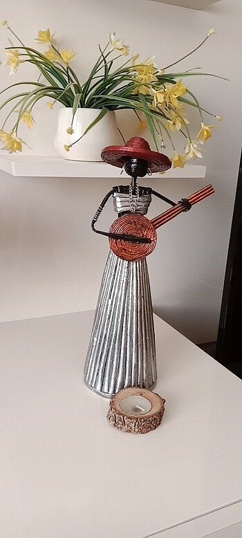 33 cm Afrikalı kadın biblo