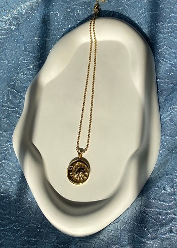 Accessorize Ay ve Güneş Çelik Altın Kolye