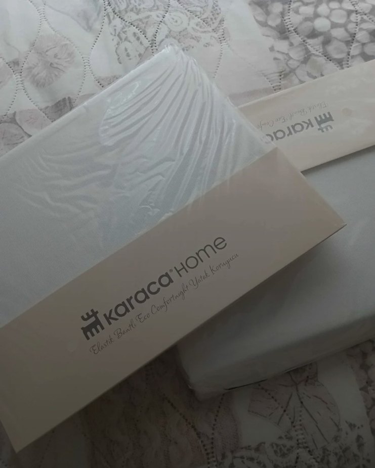 Karaca Home Beyaz Lastikli Yatak Koruyucu alez - Görsel 2